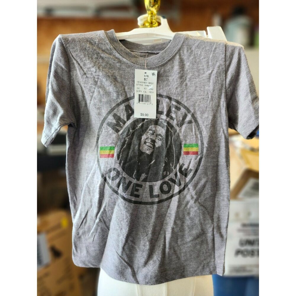 Bob Marley Unisex Kids Graphic T-Shirt Size 5T